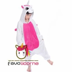 Combinaison Pyjama Enfant Pegasus Licorne Rose Déguisement Déguisement -Favolicorne Déguisement Promos Magasin fk19029 4