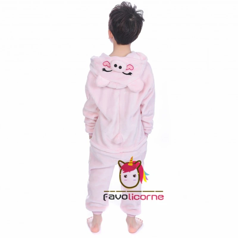 Combinaison Pyjama Enfant Cochon Rose Déguisement Déguisement 3 Combinaison Pyjama Enfant Cochon Rose Déguisement Déguisement – Image 3