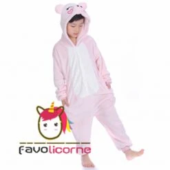 Combinaison Pyjama Enfant Cochon Rose Déguisement Déguisement 10 Combinaison Pyjama Enfant Cochon Rose Déguisement Déguisement -Favolicorne Déguisement Promos Magasin fk19030 4