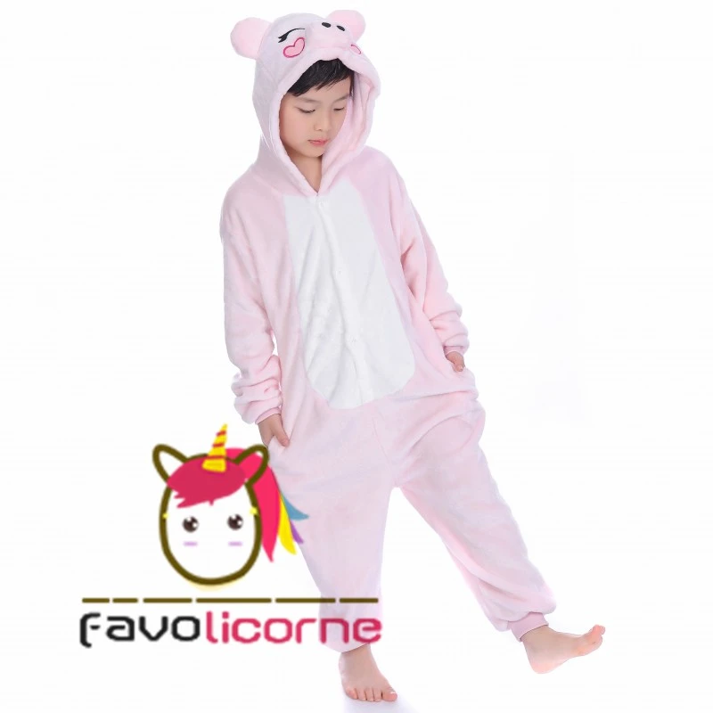 Combinaison Pyjama Enfant Cochon Rose Déguisement Déguisement 5 Combinaison Pyjama Enfant Cochon Rose Déguisement Déguisement – Image 5