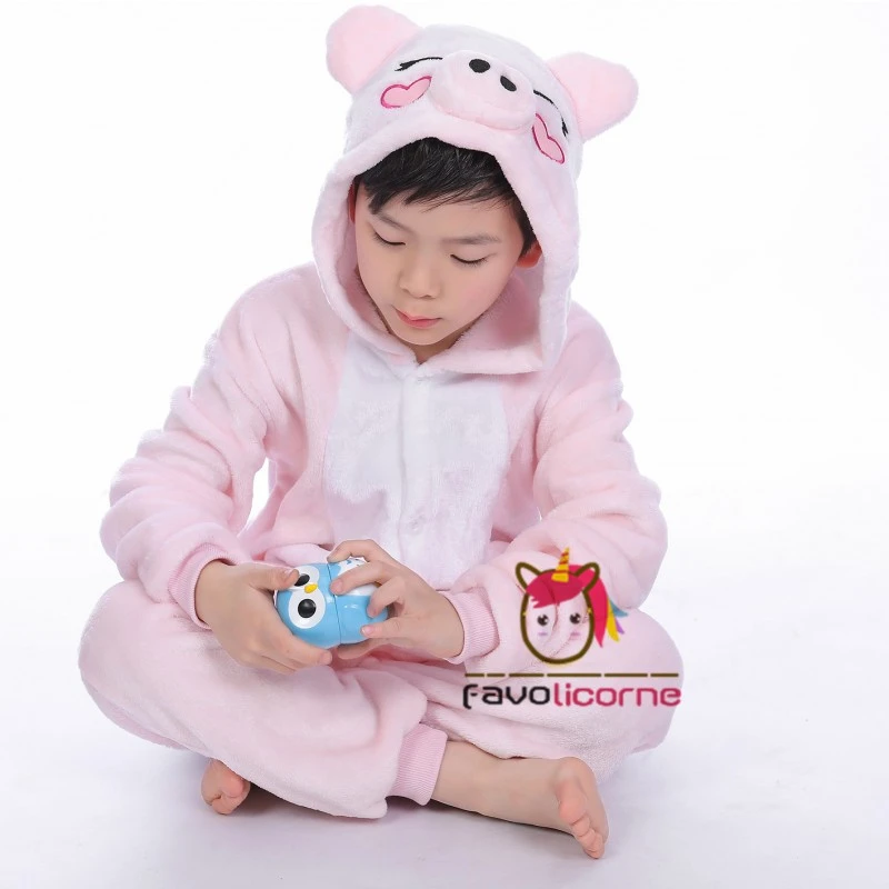 Combinaison Pyjama Enfant Cochon Rose Déguisement Déguisement 6 Combinaison Pyjama Enfant Cochon Rose Déguisement Déguisement – Image 6