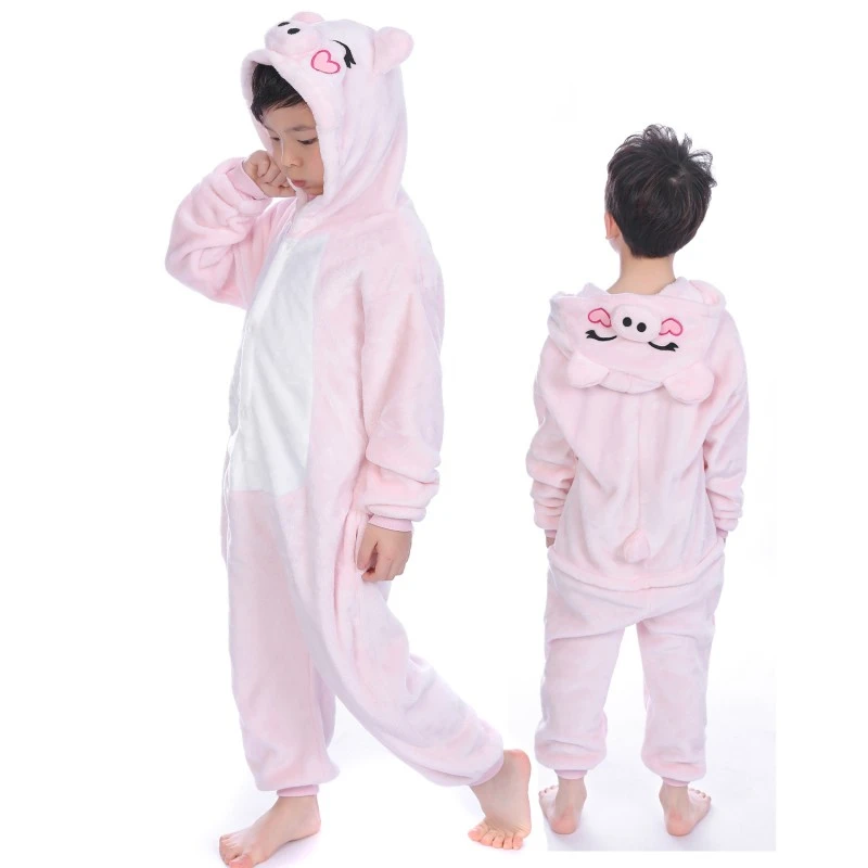 Combinaison Pyjama Enfant Cochon Rose Déguisement Déguisement 1 Combinaison Pyjama Enfant Cochon Rose Déguisement Déguisement