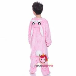 Combinaison Pyjama Enfant Lapin Rose Déguisement Déguisement -Favolicorne Déguisement Promos Magasin fk19032 3