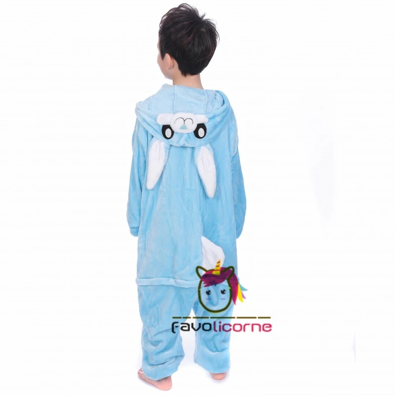Combinaison Pyjama Enfant Lapin Bleue Déguisement Déguisement 3 Combinaison Pyjama Enfant Lapin Bleue Déguisement Déguisement – Image 3