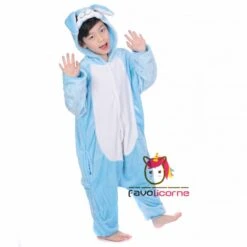 Combinaison Pyjama Enfant Lapin Bleue Déguisement Déguisement 12 Combinaison Pyjama Enfant Lapin Bleue Déguisement Déguisement -Favolicorne Déguisement Promos Magasin fk19034 5