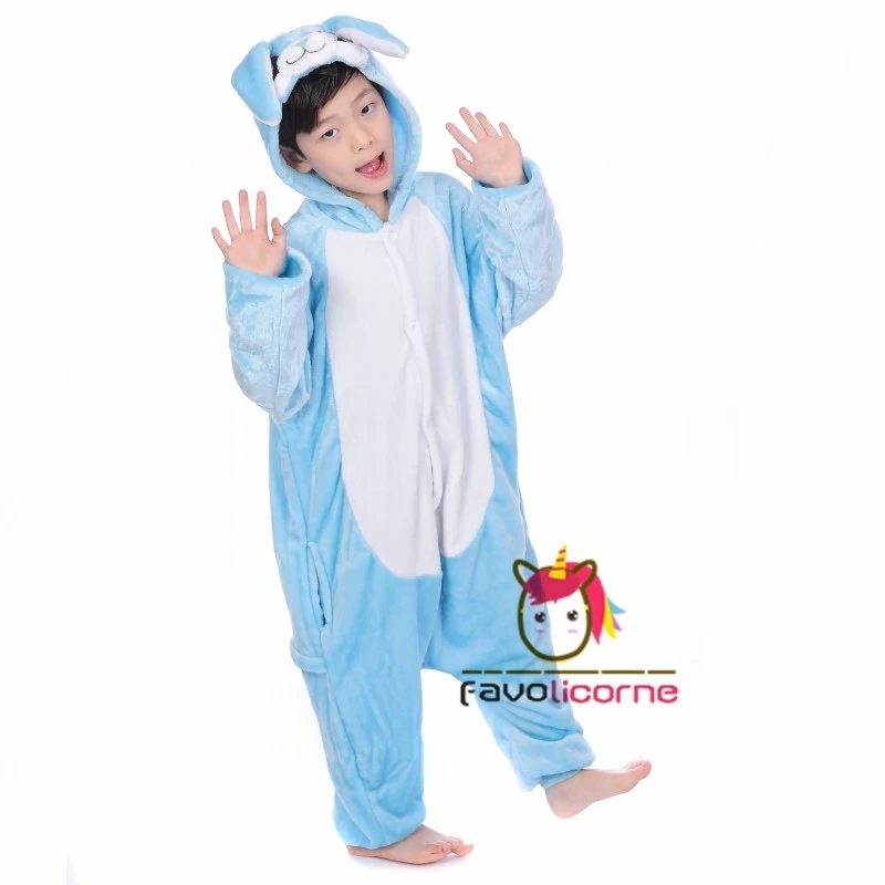 Combinaison Pyjama Enfant Lapin Bleue Déguisement Déguisement 6 Combinaison Pyjama Enfant Lapin Bleue Déguisement Déguisement – Image 6