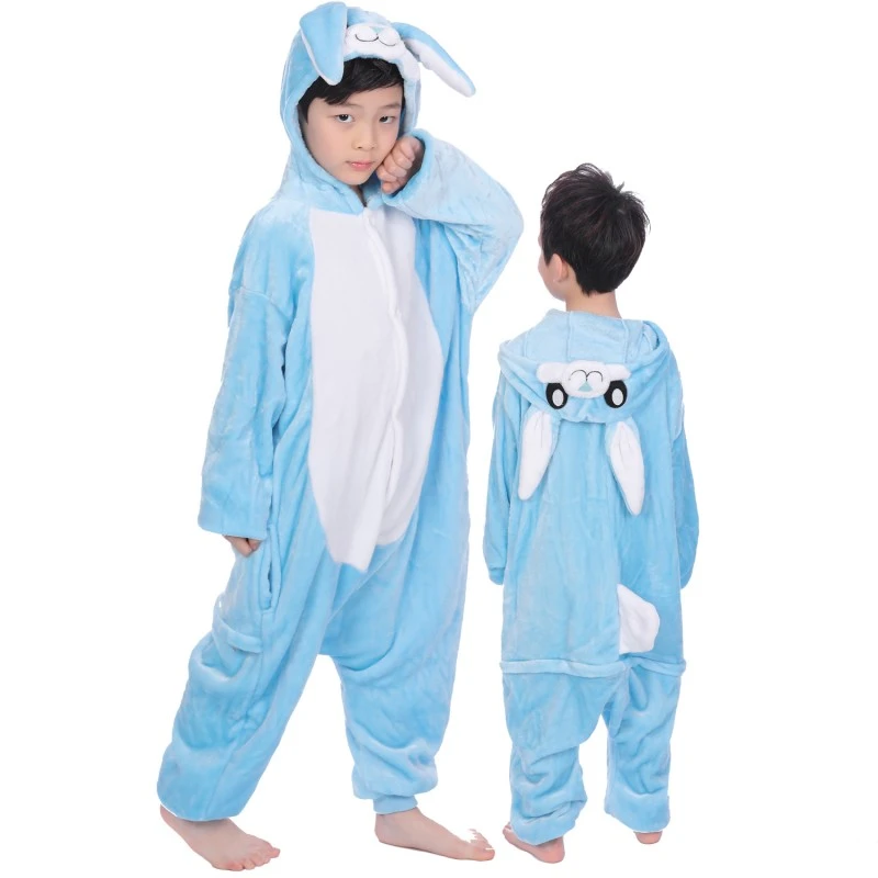 Combinaison Pyjama Enfant Lapin Bleue Déguisement Déguisement 1 Combinaison Pyjama Enfant Lapin Bleue Déguisement Déguisement