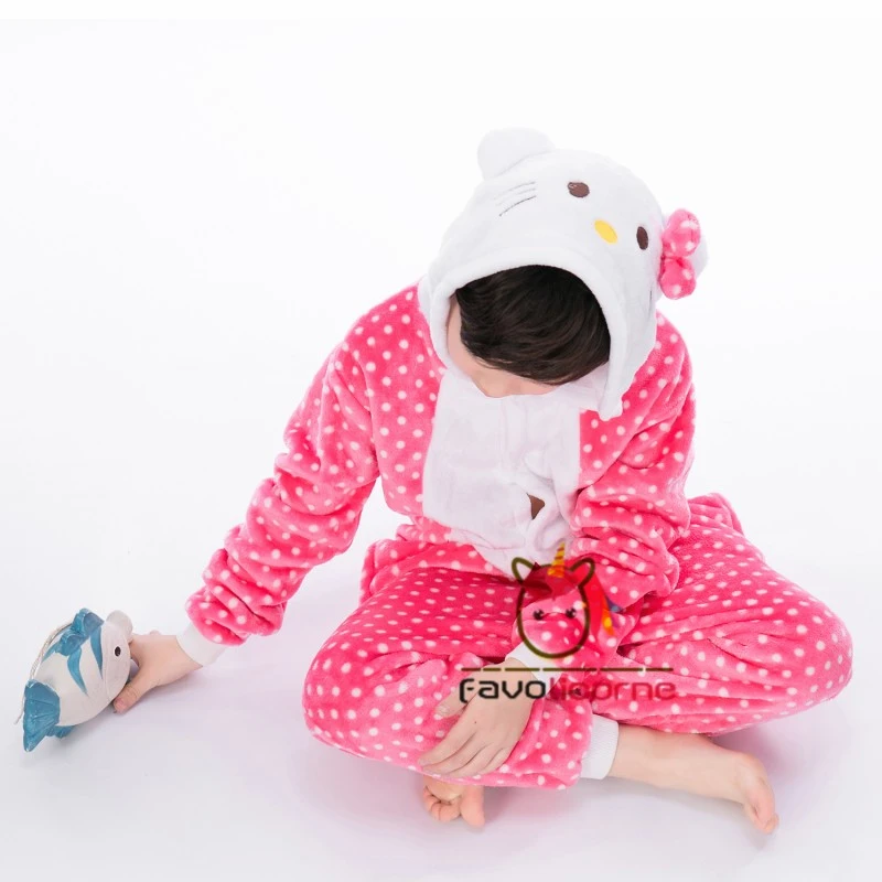 Combinaison Pyjama Enfant Kitty Chat Déguisement Déguisement 6 Combinaison Pyjama Enfant Kitty Chat Déguisement Déguisement – Image 6