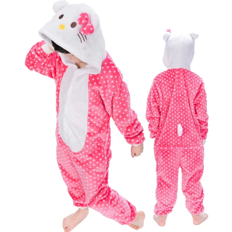 Combinaison Pyjama Enfant Kitty Chat Déguisement Déguisement 1 Combinaison Pyjama Enfant Kitty Chat Déguisement Déguisement