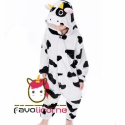 Combinaison Pyjama Enfant Vache Garçon & Fille Déguisement Déguisement -Favolicorne Déguisement Promos Magasin fk19045 4