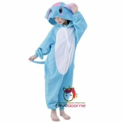 Combinaison Pyjama Enfant Éléphant Bleue Déguisement Déguisement -Favolicorne Déguisement Promos Magasin fk19049 3