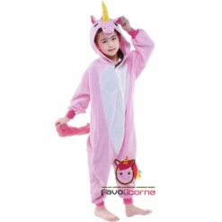 Combinaison Pyjama Enfant Rose Licorne Garçon & Fille Déguisement Déguisement -Favolicorne Déguisement Promos Magasin fk19063 3