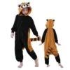 Combinaison Pyjama Enfant Panda Roux Déguisement Déguisement