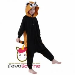 Combinaison Pyjama Enfant Panda Roux Déguisement Déguisement -Favolicorne Déguisement Promos Magasin fk19064 4