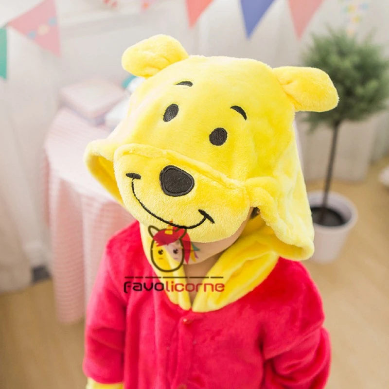 Combinaison Pyjama Enfant Winnie L'Ourson Garçon & Fille Déguisement Déguisement 2 Combinaison Pyjama Enfant Winnie L'Ourson Garçon & Fille Déguisement Déguisement – Image 2