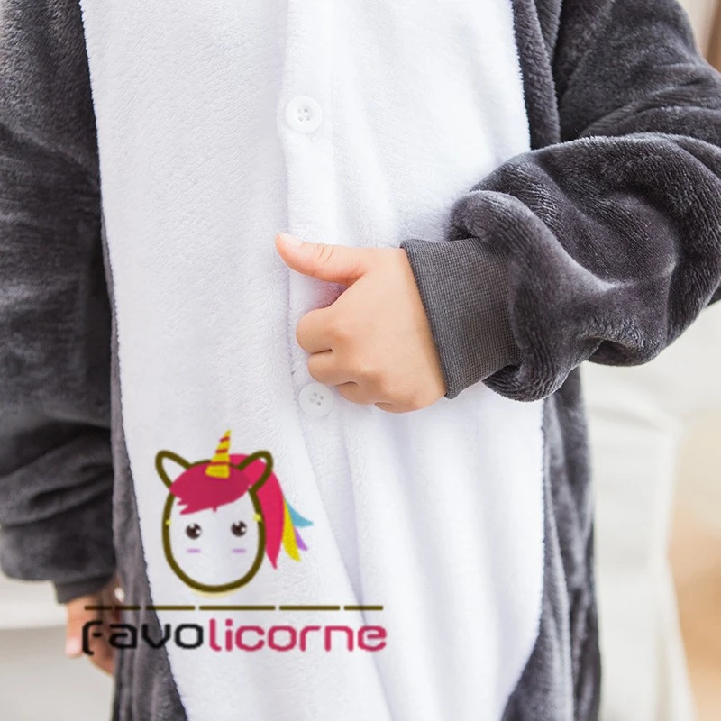 Combinaison Pyjama Enfant Loup Déguisement Déguisement 5 Combinaison Pyjama Enfant Loup Déguisement Déguisement – Image 5