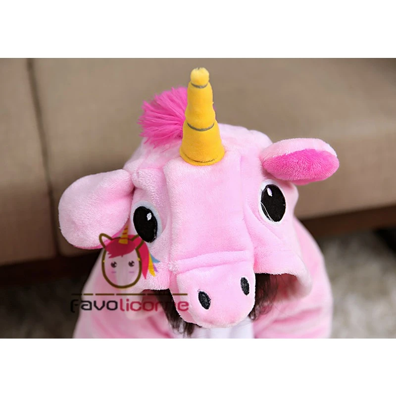 Combinaison Pyjama Enfant Rose Licorne Déguisement Déguisement 5 Combinaison Pyjama Enfant Rose Licorne Déguisement Déguisement – Image 5