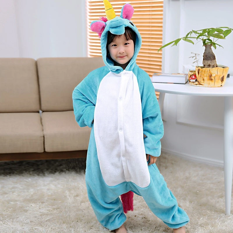 Combinaison Pyjama Enfant Bleue Licorne Déguisement Déguisement 1 Combinaison Pyjama Enfant Bleue Licorne Déguisement Déguisement