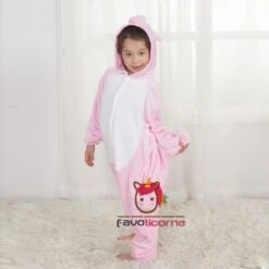 Combinaison Pyjama Enfant Rose Cochon Déguisement Déguisement -Favolicorne Déguisement Promos Magasin fk19091 2