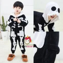 Combinaison Pyjama Enfant Squelette Déguisement Déguisement -Favolicorne Déguisement Promos Magasin fk19094 1