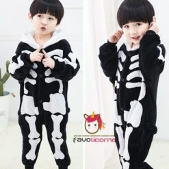 Combinaison Pyjama Enfant Squelette Déguisement Déguisement -Favolicorne Déguisement Promos Magasin fk19094 2