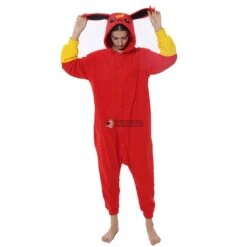 Déguisement Red Eeevee Pyjama Femme Homme Pyjama Combinaison -Favolicorne Déguisement Promos Magasin syay004 1