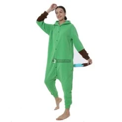 Déguisement Green Eevee Pyjama Femme Homme Pyjama Combinaison -Favolicorne Déguisement Promos Magasin syay005 3