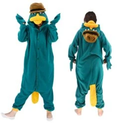 Déguisement Platypus Pyjama Femme Homme Pyjama Combinaison