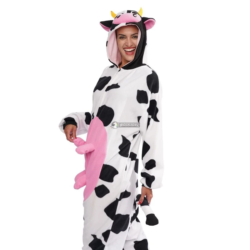 Déguisement Cow With Udders Pyjama Femme Homme Pyjama Combinaison 6 Déguisement Cow With Udders Pyjama Femme Homme Pyjama Combinaison – Image 6