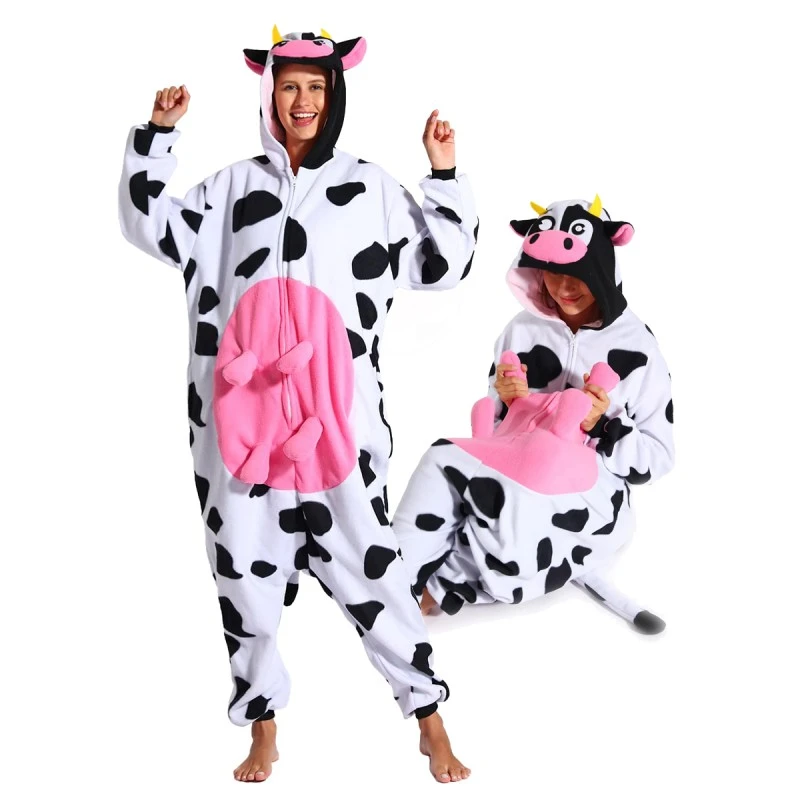 Déguisement Cow With Udders Pyjama Femme Homme Pyjama Combinaison 1 Déguisement Cow With Udders Pyjama Femme Homme Pyjama Combinaison