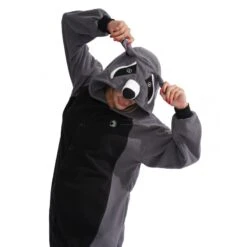 Déguisement Grey Raccoon Pyjama Femme Homme Pyjama Combinaison -Favolicorne Déguisement Promos Magasin syay048 4