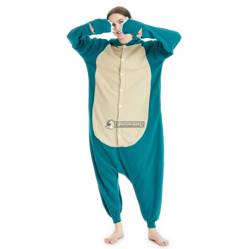 Déguisement Pokemon Snorlax Pyjama Femme Homme Pyjama Combinaison 2 Déguisement Pokemon Snorlax Pyjama Femme Homme Pyjama Combinaison – Image 2