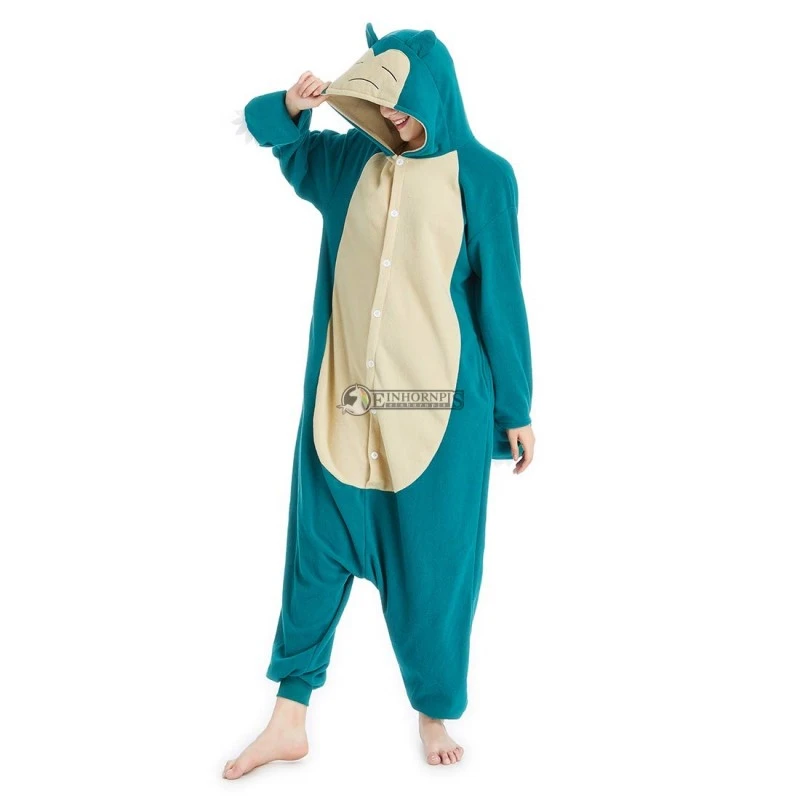 Déguisement Pokemon Snorlax Pyjama Femme Homme Pyjama Combinaison 4 Déguisement Pokemon Snorlax Pyjama Femme Homme Pyjama Combinaison – Image 4