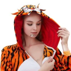 Déguisement Tiger Pyjama Femme Homme Pyjama Combinaison -Favolicorne Déguisement Promos Magasin syay055 5