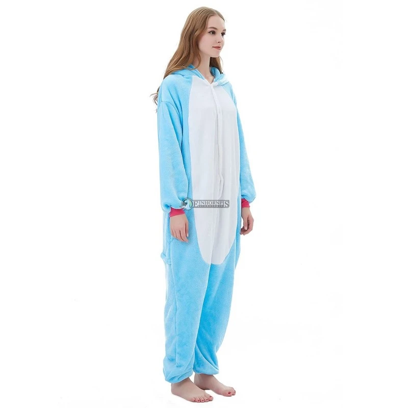 Déguisement Blue Unicorn Pyjama Femme Homme Pyjama Combinaison 3 Déguisement Blue Unicorn Pyjama Femme Homme Pyjama Combinaison – Image 3