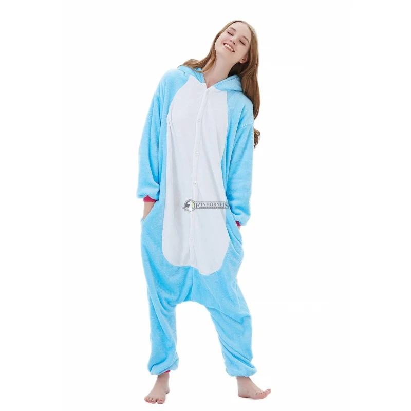 Déguisement Blue Unicorn Pyjama Femme Homme Pyjama Combinaison 4 Déguisement Blue Unicorn Pyjama Femme Homme Pyjama Combinaison – Image 4