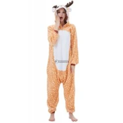 Déguisement Deer Pyjama Femme Homme Pyjama Combinaison -Favolicorne Déguisement Promos Magasin syay068 5