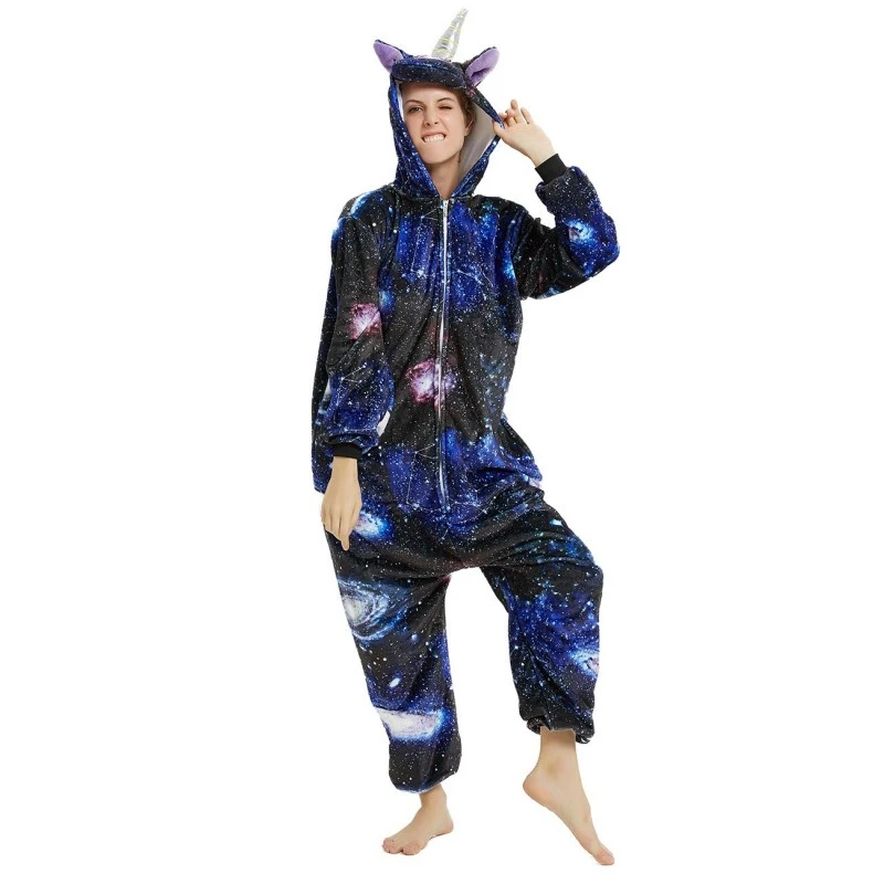 Déguisement Galaxy Unicorn Pyjama Femme Homme Pyjama Combinaison 1 Déguisement Galaxy Unicorn Pyjama Femme Homme Pyjama Combinaison