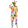 Déguisement Rainbow Unicorn Pyjama Femme Homme Pyjama Combinaison