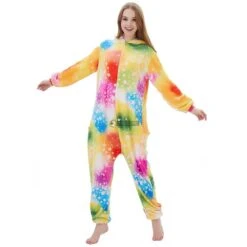Déguisement Rainbow Unicorn Pyjama Femme Homme Pyjama Combinaison -Favolicorne Déguisement Promos Magasin syay073 3