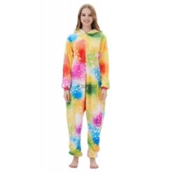 Déguisement Rainbow Unicorn Pyjama Femme Homme Pyjama Combinaison -Favolicorne Déguisement Promos Magasin syay073 4