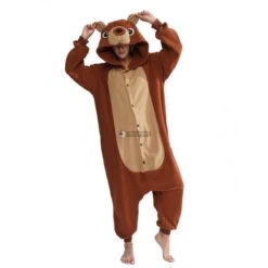 Déguisement Teddy Bear Pyjama Femme Homme Pyjama Combinaison -Favolicorne Déguisement Promos Magasin syay075 3