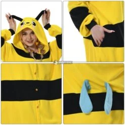 Déguisement Bee Pyjama Femme Homme Pyjama Combinaison -Favolicorne Déguisement Promos Magasin syay079 5