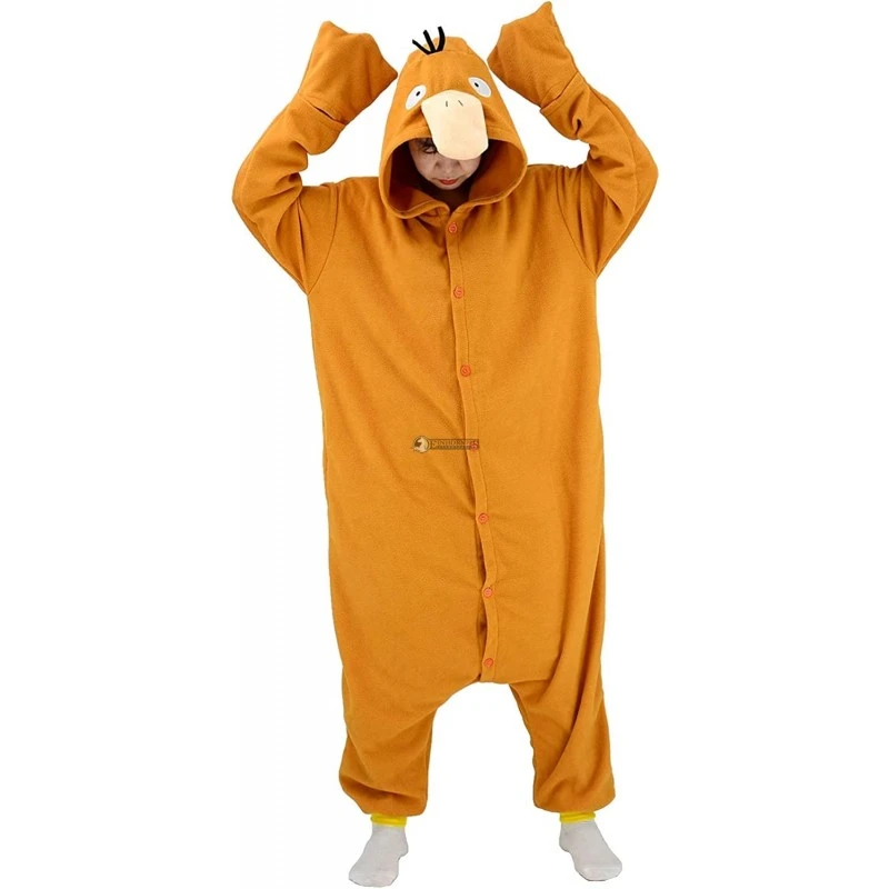 Déguisement Psyduck Pyjama Femme Homme Pyjama Combinaison 2 Déguisement Psyduck Pyjama Femme Homme Pyjama Combinaison – Image 2