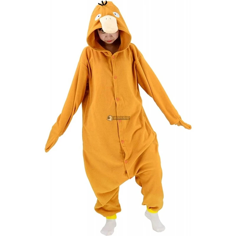 Déguisement Psyduck Pyjama Femme Homme Pyjama Combinaison 3 Déguisement Psyduck Pyjama Femme Homme Pyjama Combinaison – Image 3