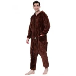Déguisement Brown Bear Pyjama Femme Homme Pyjama Combinaison -Favolicorne Déguisement Promos Magasin syay089 6