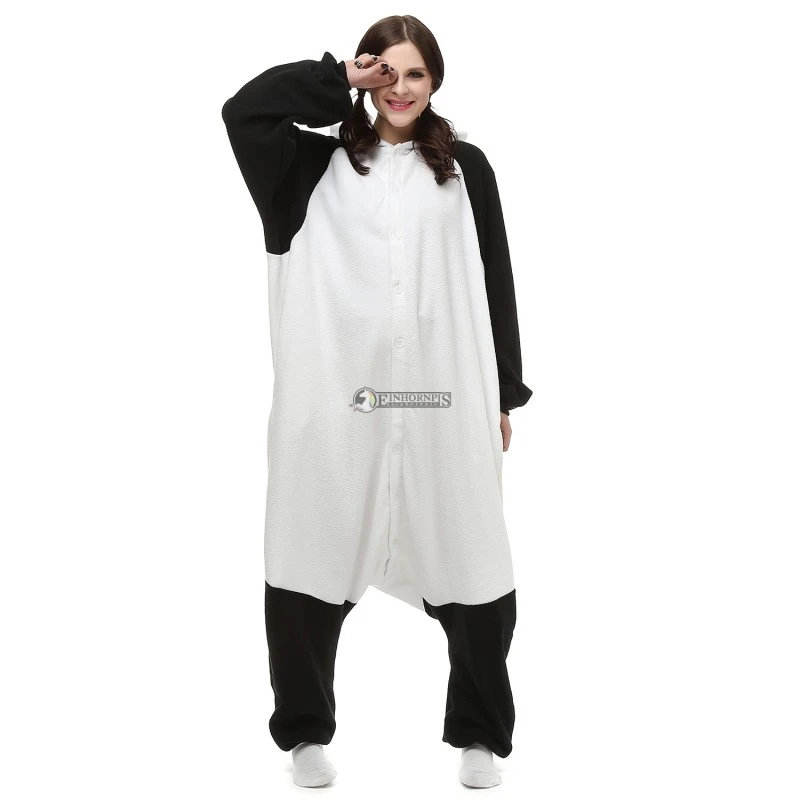Déguisement Panda Pyjama Femme Homme Pyjama Combinaison 2 Déguisement Panda Pyjama Femme Homme Pyjama Combinaison – Image 2