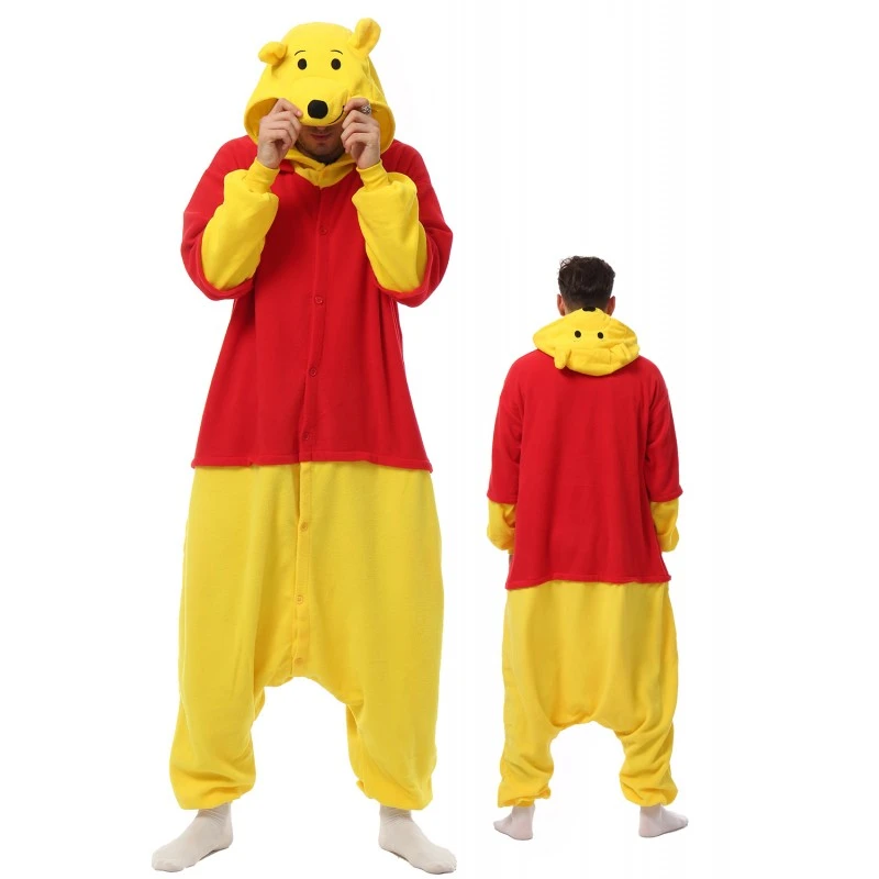 Déguisement Mens Winnie The Pooh Pyjama Femme Homme Pyjama Combinaison 1 Déguisement Mens Winnie The Pooh Pyjama Femme Homme Pyjama Combinaison