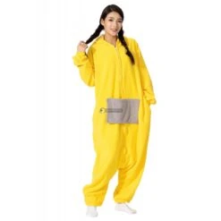 Déguisement Teletubby Laa-Laa Pyjama Femme Homme Pyjama Combinaison -Favolicorne Déguisement Promos Magasin syay124 5