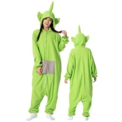 Déguisement Teletubby Dipsy Pyjama Femme Homme Pyjama Combinaison